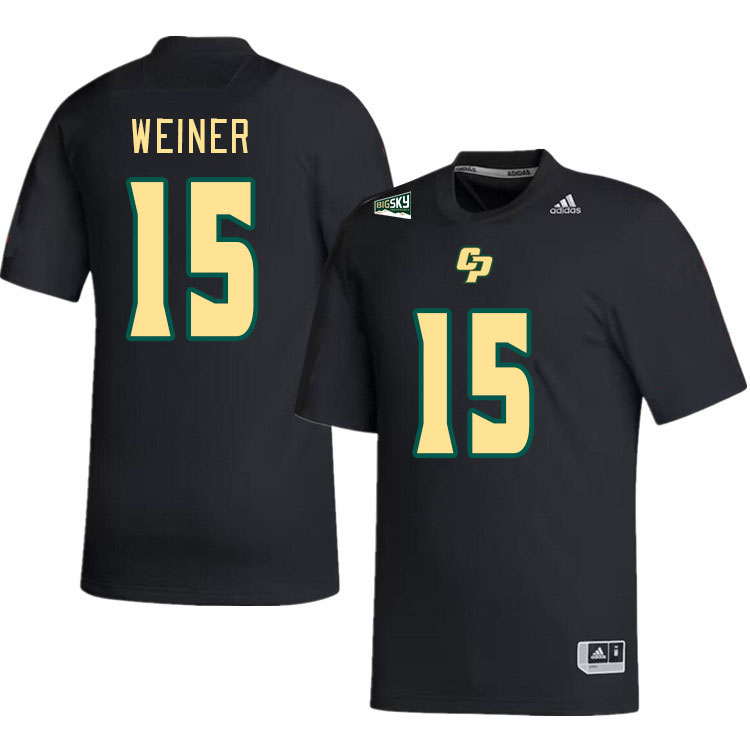 Men-Youth #15 Bryce Weiner Cal Poly Mustangs 2023 College Football Jerseys Stitched-Black